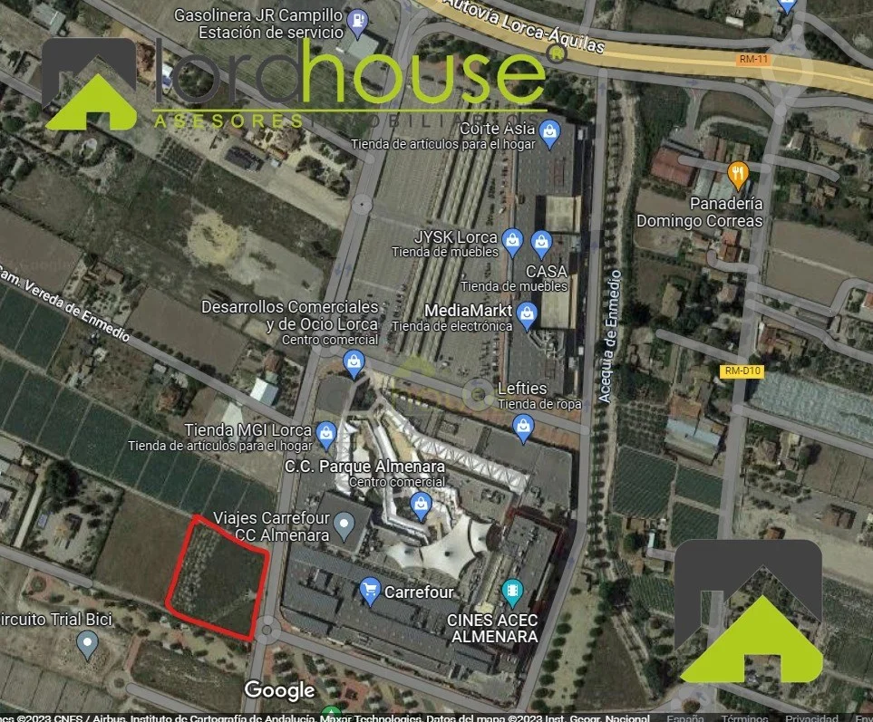 Parcela de 5.797 m² en Lorca