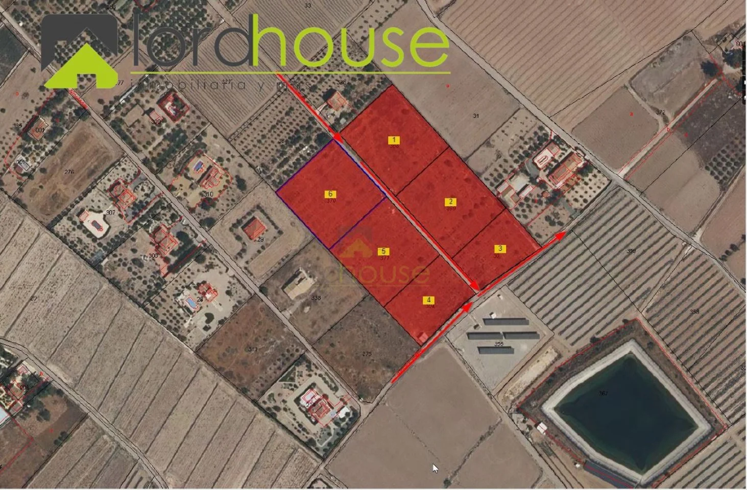 Parcela edificable de 5.000 m² cerca de Lorca