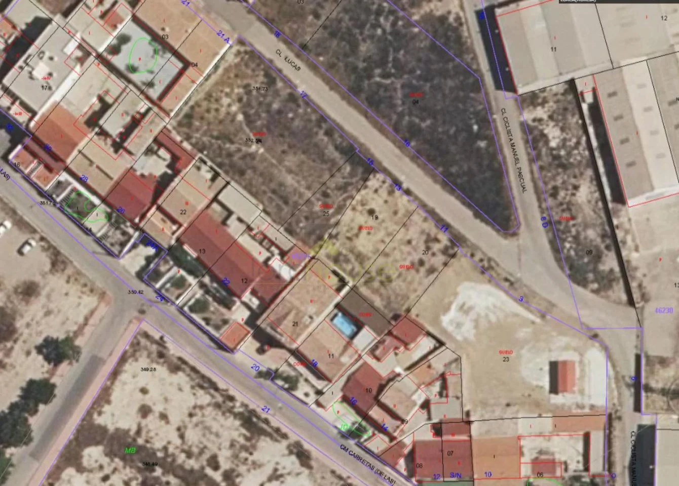 Solar urbano cerca de Lorca, 282 m²