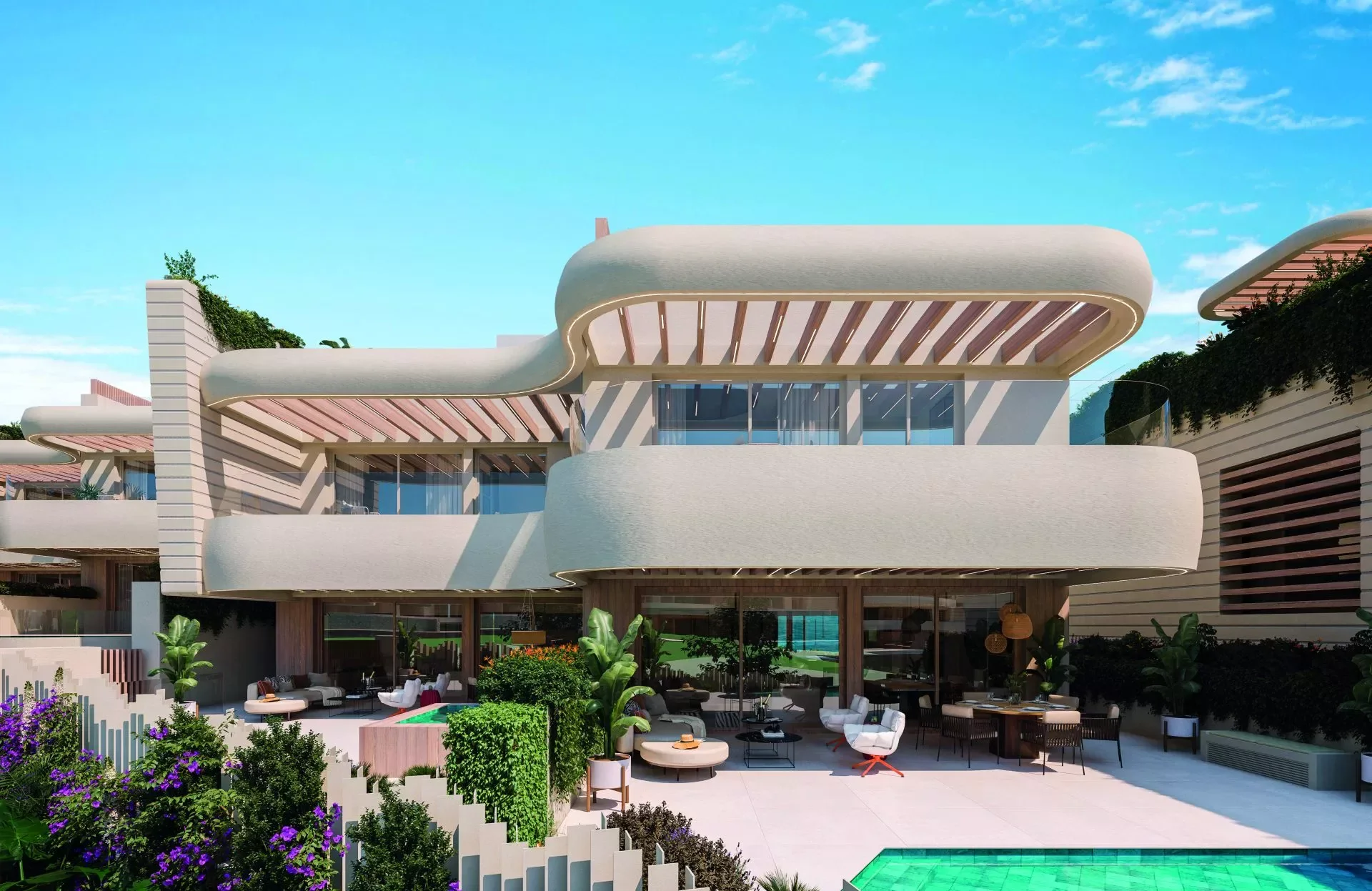 Beachfront development in El Rosario, 2 bedrooms