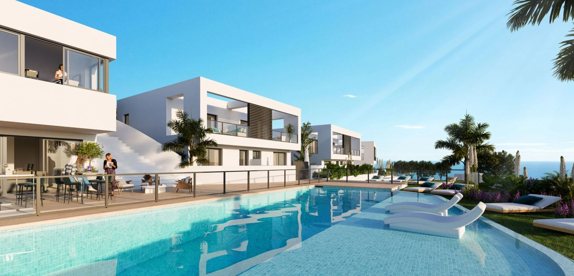Dúplex en Riviera con jardines privados
