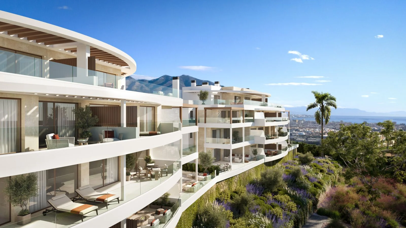 New development near sea, 1–3 bedrooms