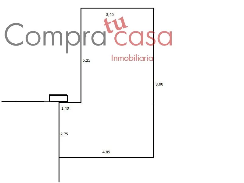 Garaje de 31 m² para dos coches