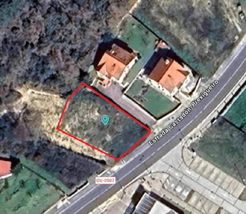 Parcela rural residencial de 454 m²
