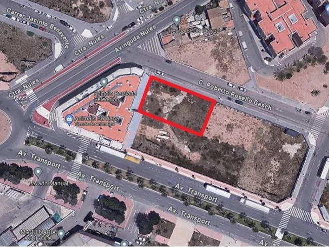 Burriana urban plot, 5,090 m² buildability