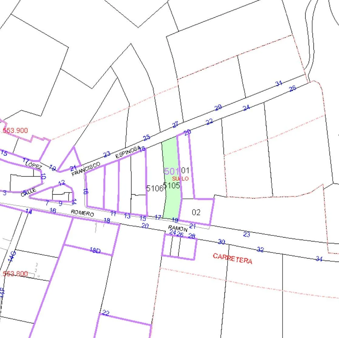 Urban 620 m² plot in Torresmenudas