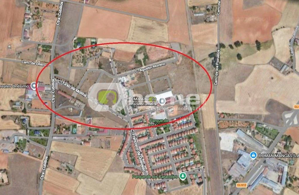 Parcela urbana en Zamora, 1.617 m²