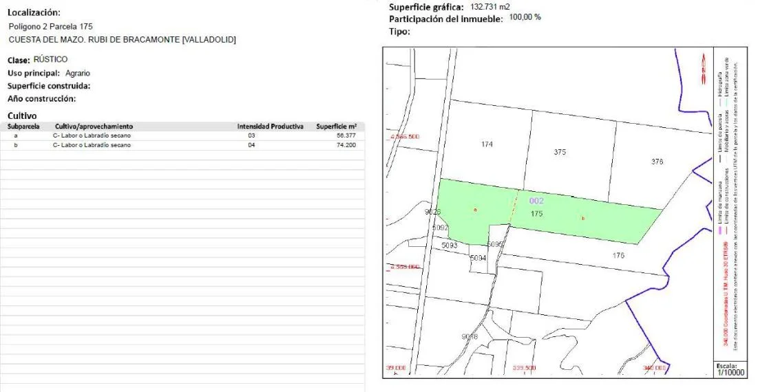 Large flat rural plot near Rubí