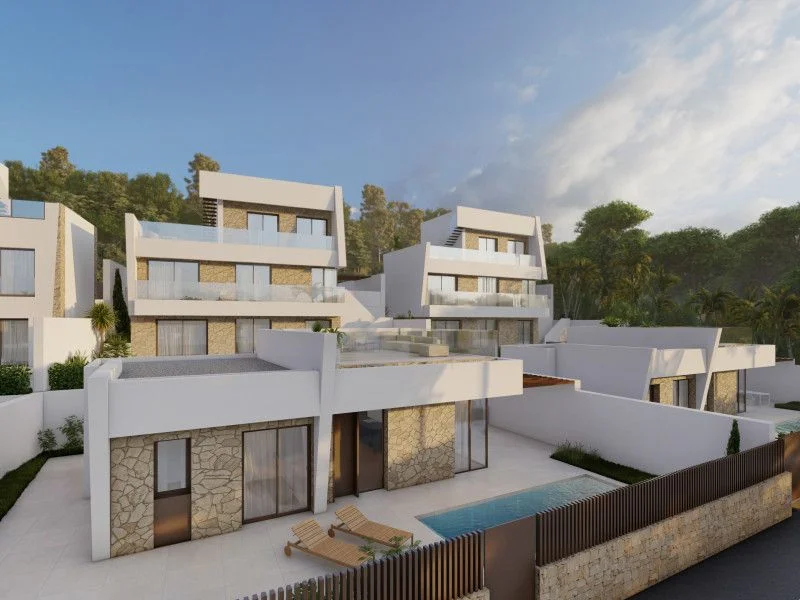 Under-construction Finestrat villa, 3 bedrooms