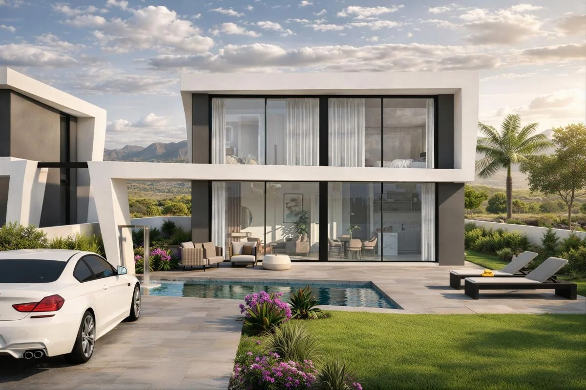 New villa in Monte y Mar, 2 bedrooms