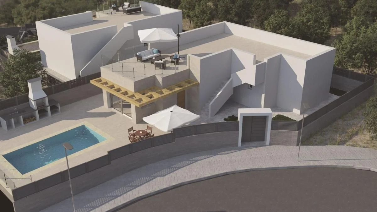 Villa nueva en Polop con solárium