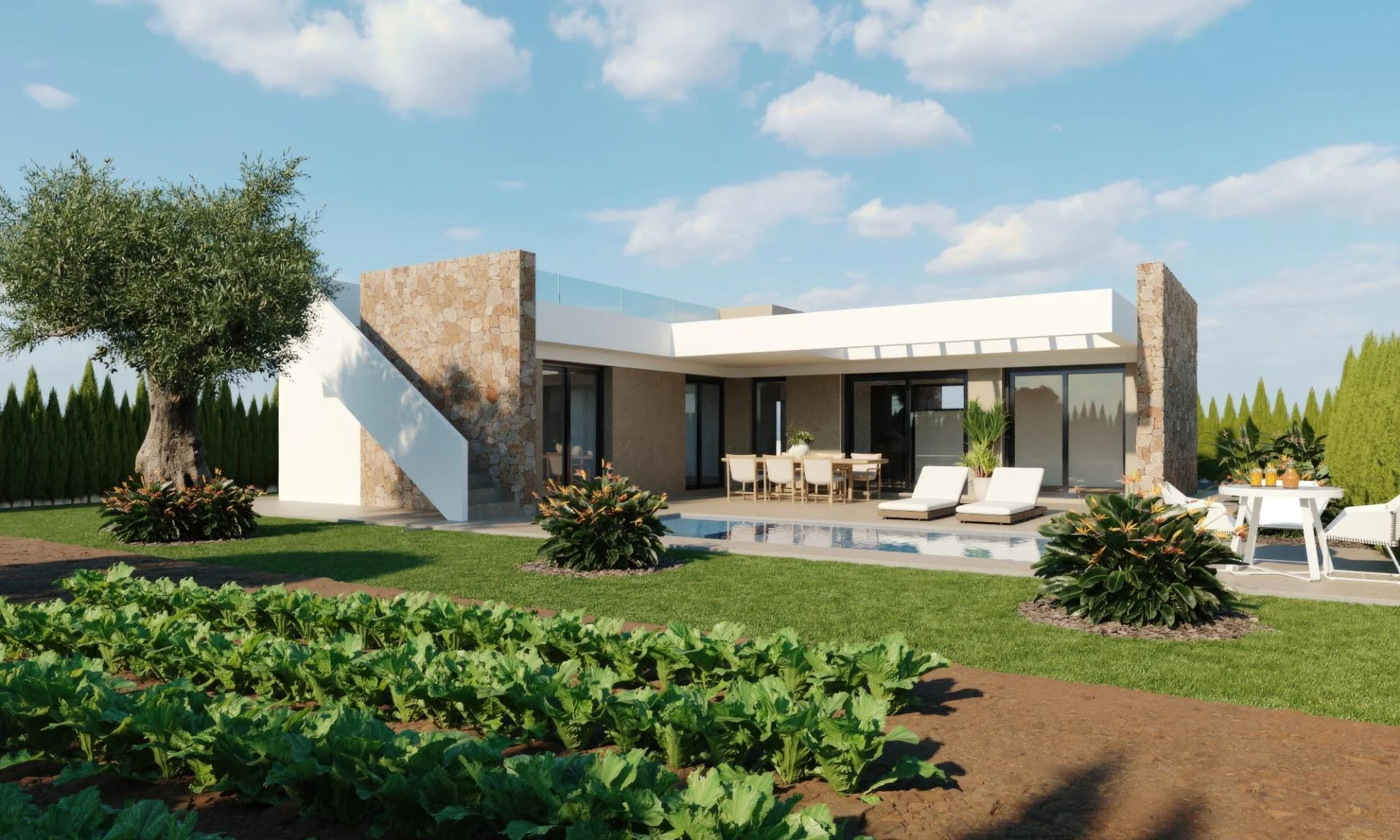 New villa with private pool, 3 bedrooms