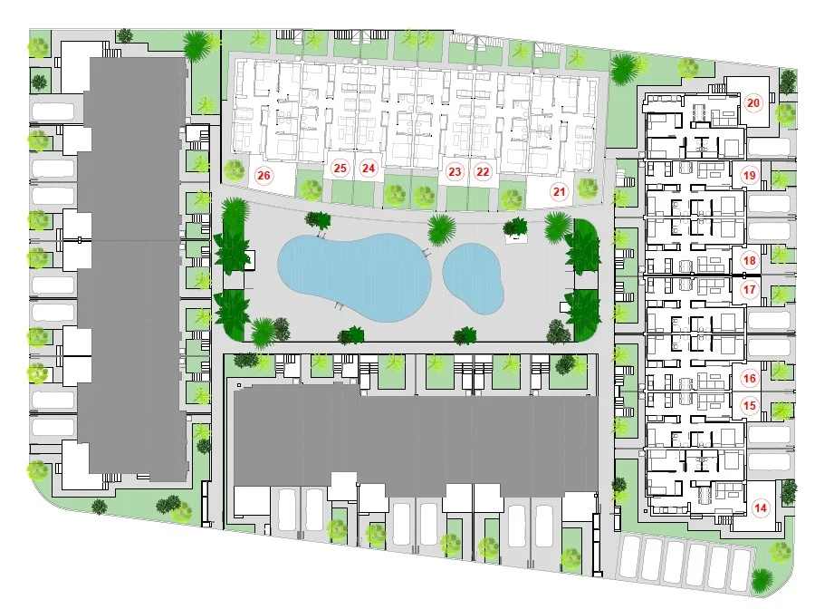 New townhouse with private plot