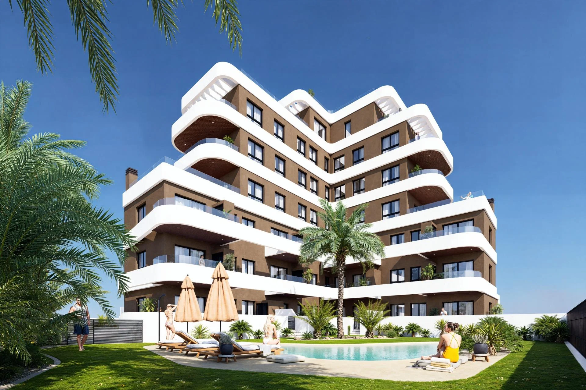 Apartamento costero nuevo de dos dormitorios