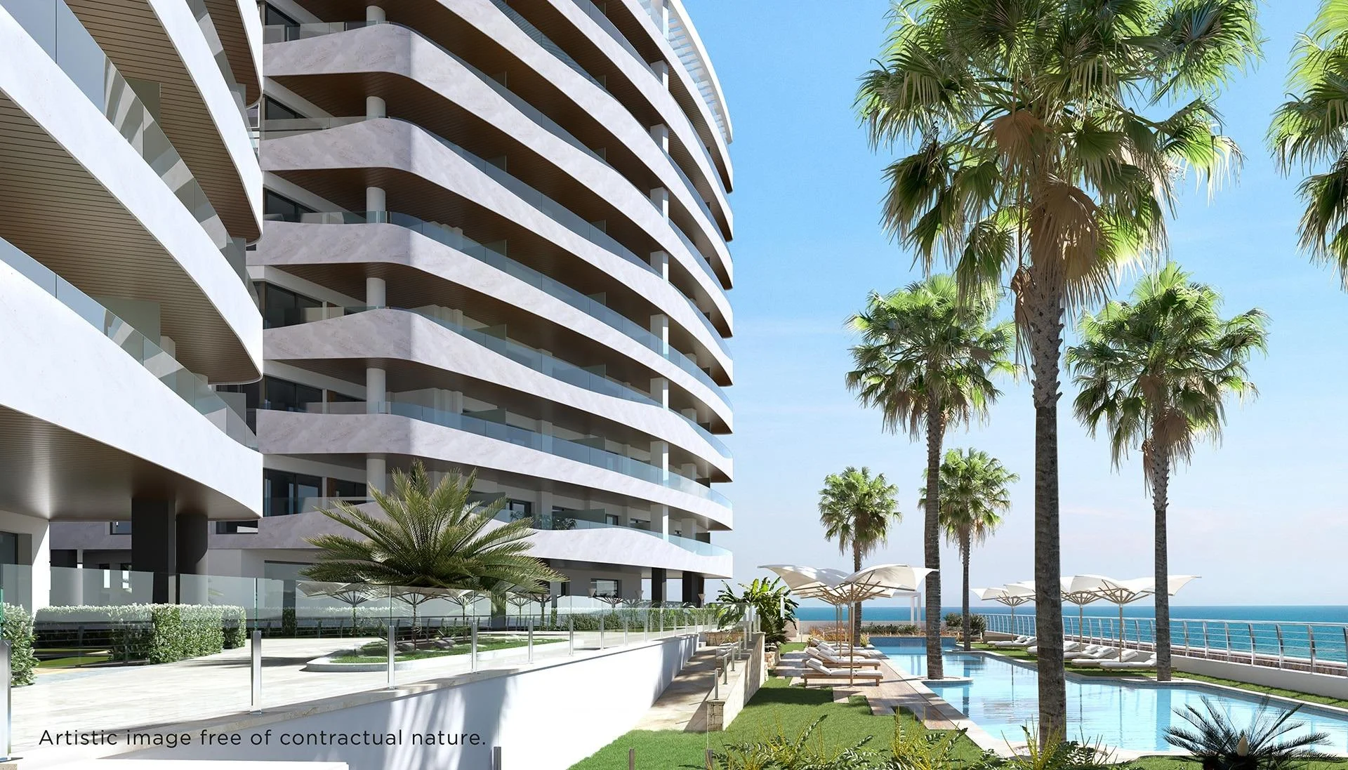 Apartamento costero moderno con vistas al mar