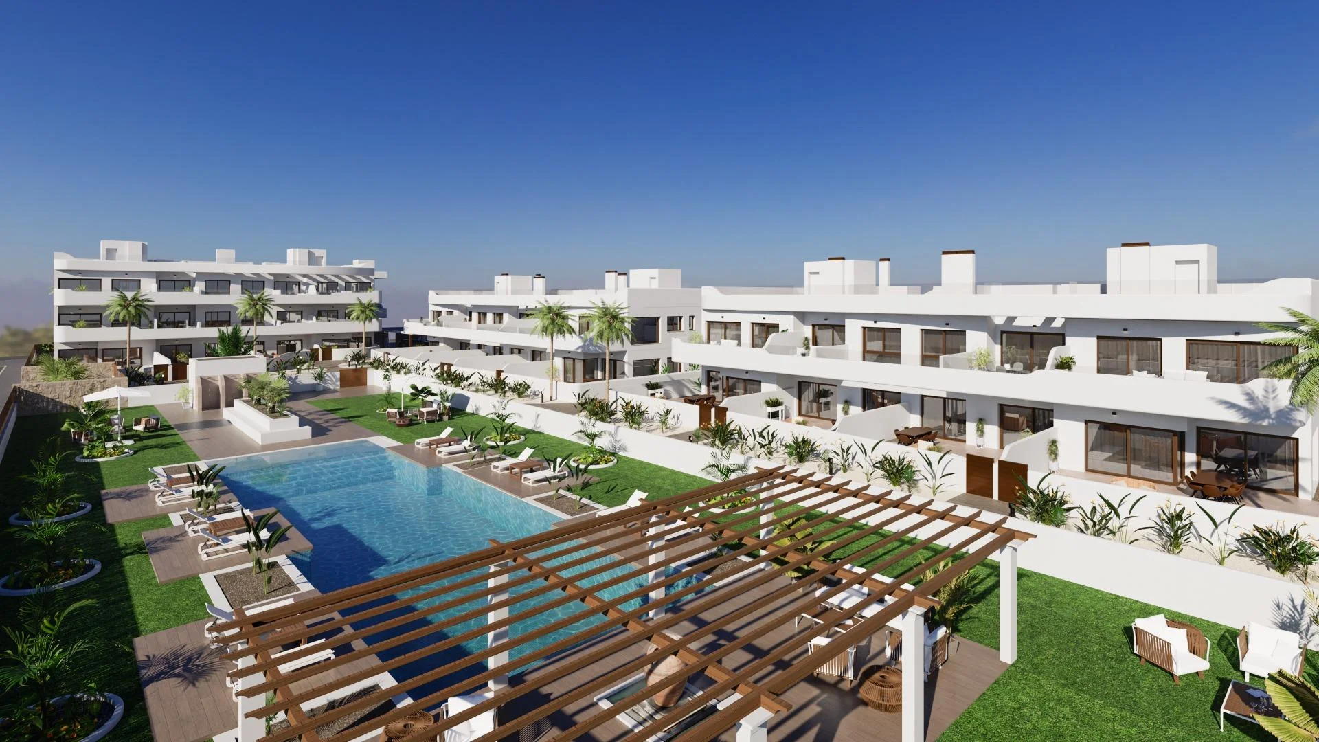 New golf apartment with 130m² terrace