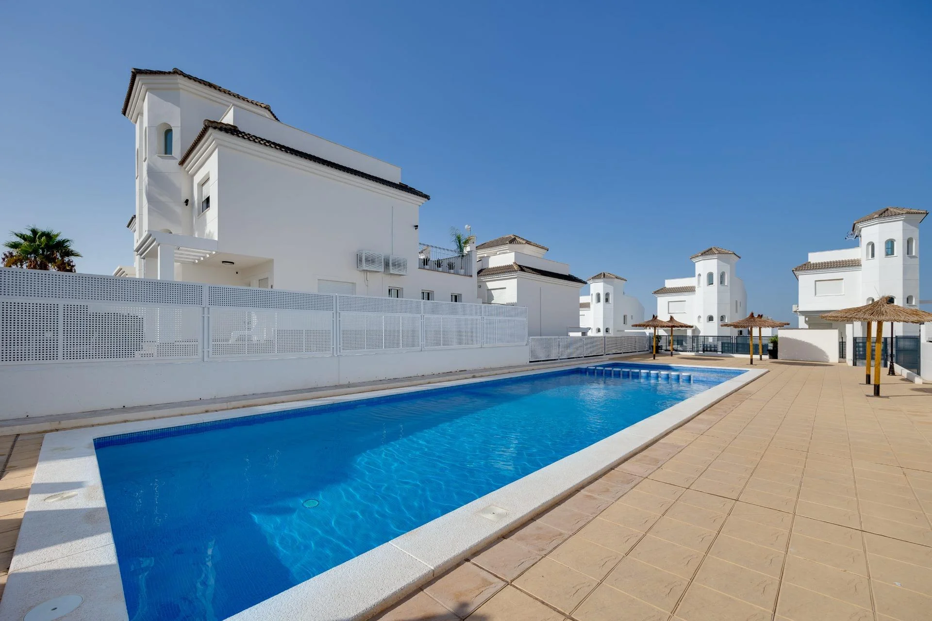 New San Fulgencio villa, communal pool