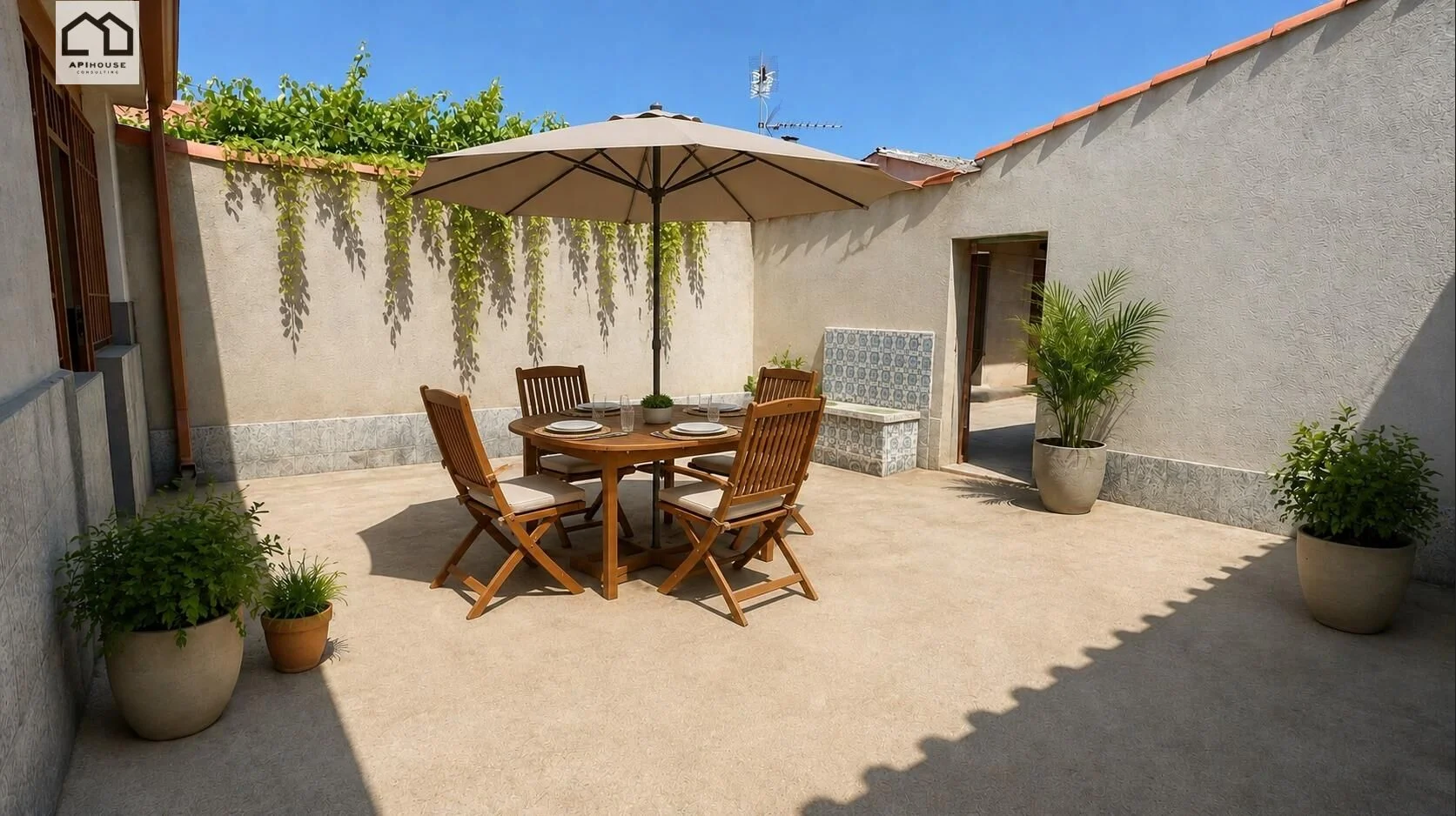Reformed village house with large patios