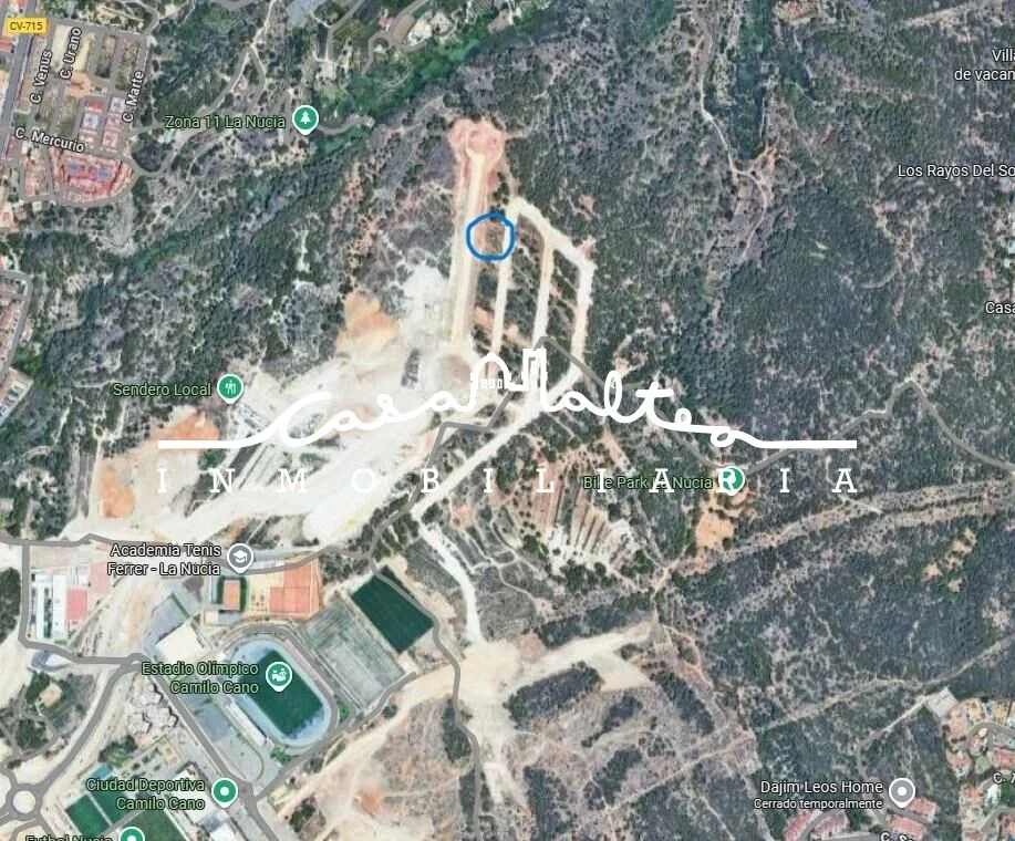 Parcela urbana de 500 m² en La Nucía