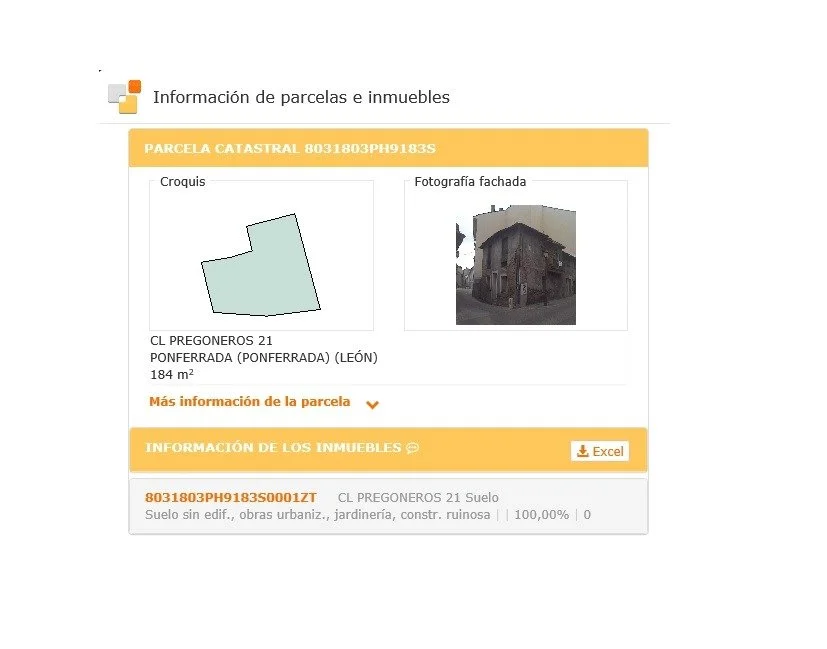 Solar urbano en casco antiguo de Ponferrada