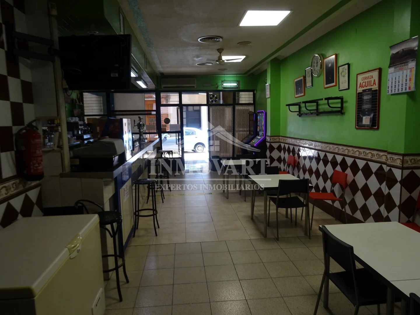 Central bar premises with lottery licence