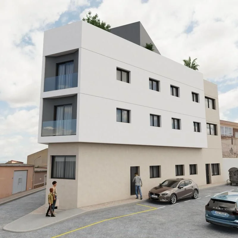 New-build apartment development in La Aceña