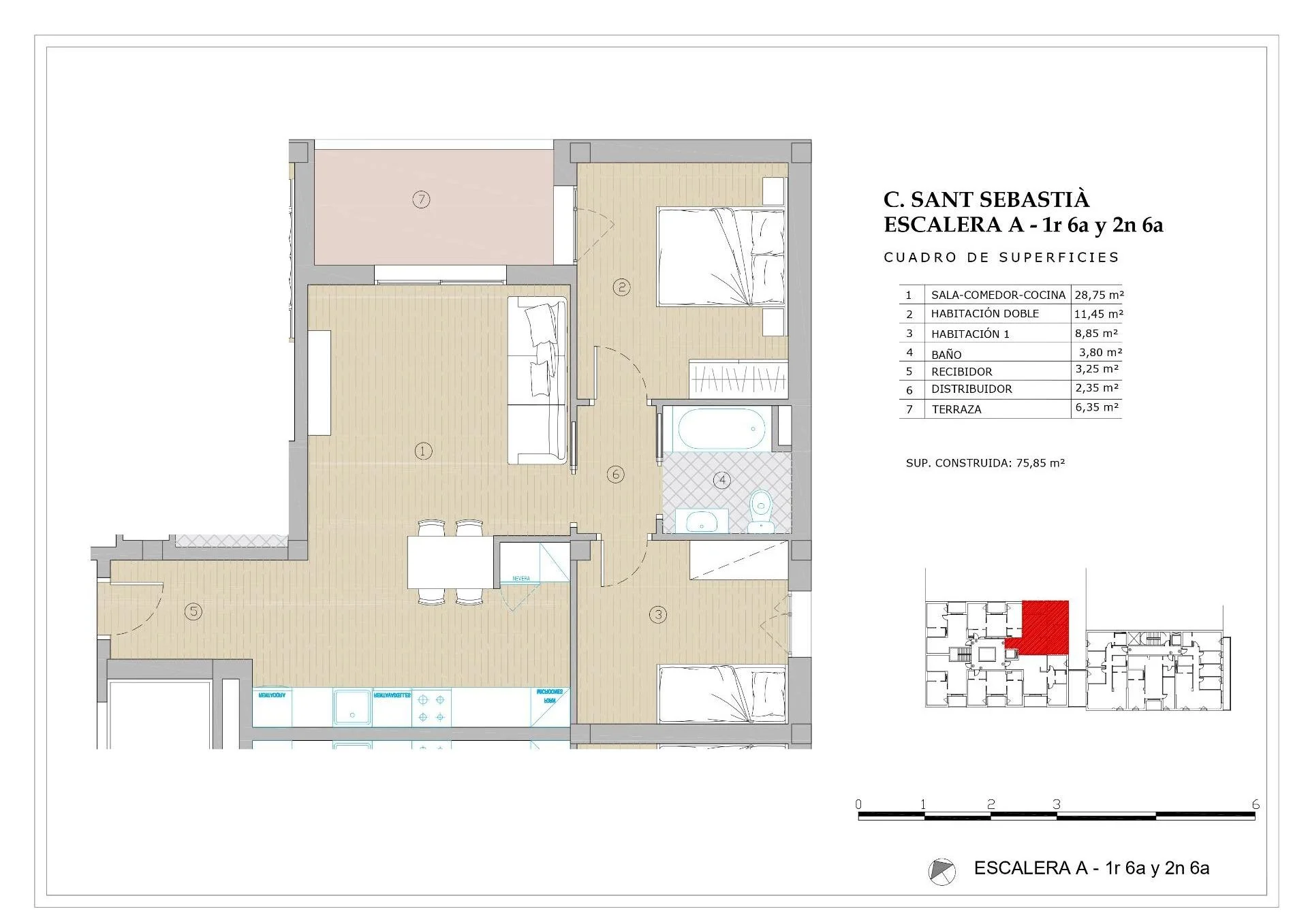 Two-bedroom new-build in Eixample Sabadell