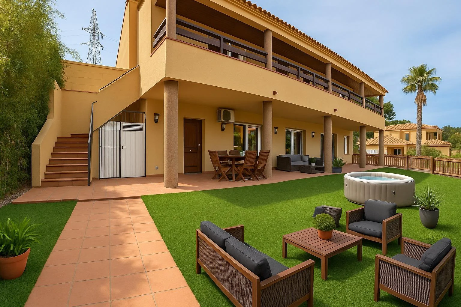 Two-home Cubelles house, seven bedrooms