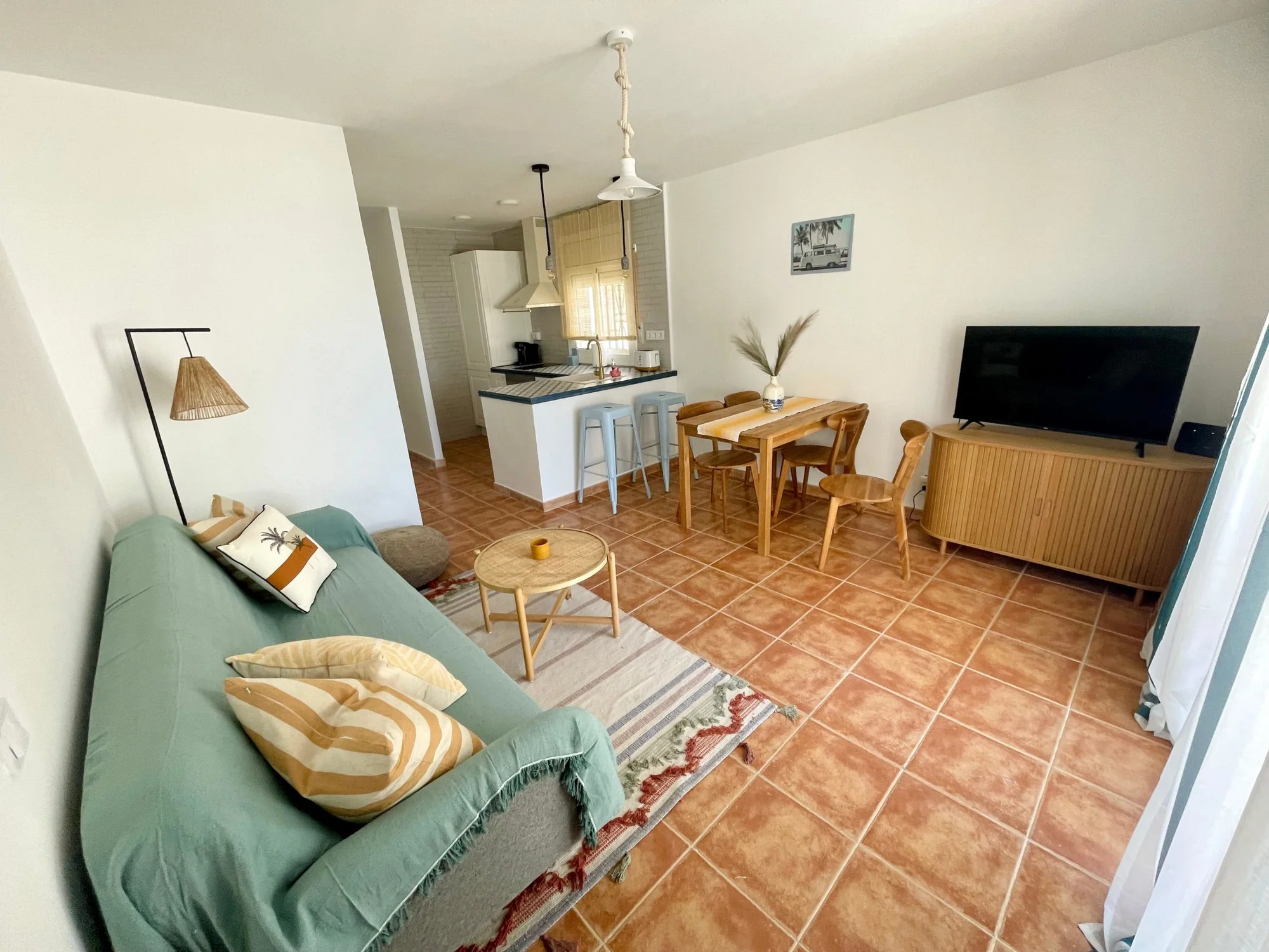 Reformed apartment with pool and parking