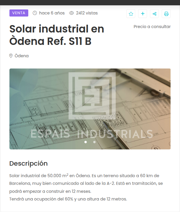 50,000 m² industrial land beside A-2