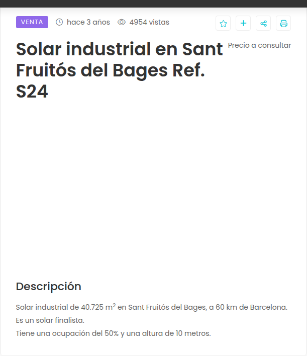 Solar industrial de 40.725 m² en Bages
