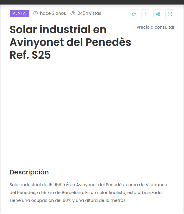 Industrial land near Vilafranca, 15,959 m²