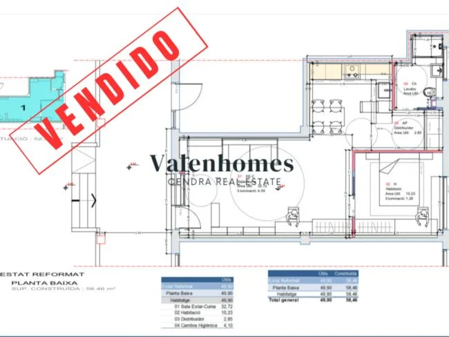 Local reformable en Terrassa, 58 m²