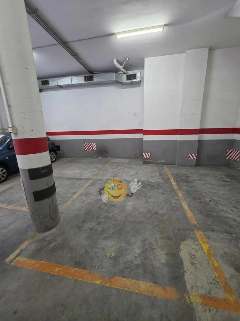 Small car parking with storage room