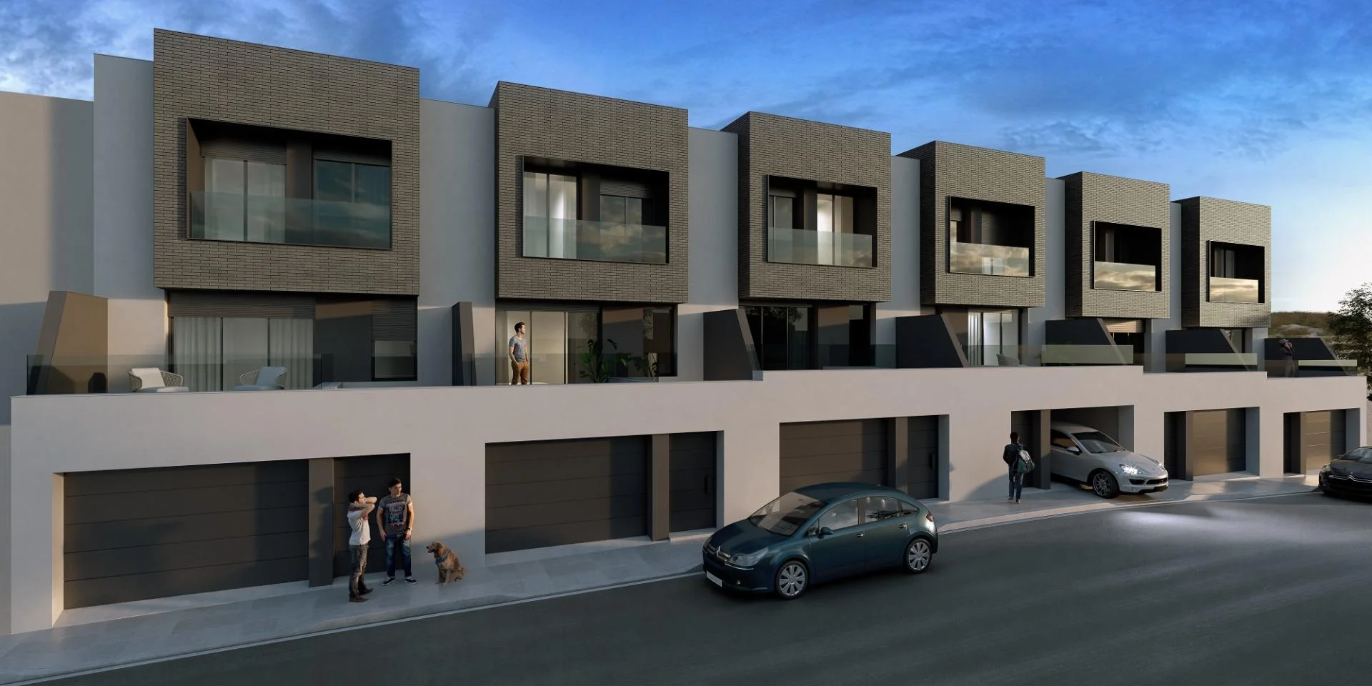 New-build house with private pool