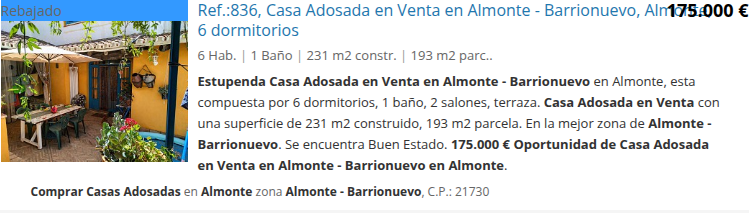 Six-bedroom townhouse in Barrionuevo