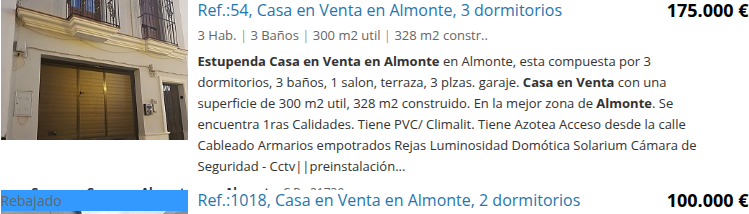 Casa amplia en Almonte, 3 dormitorios