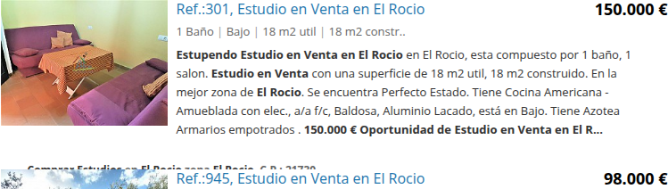 Estudio en El Rocío con azotea
