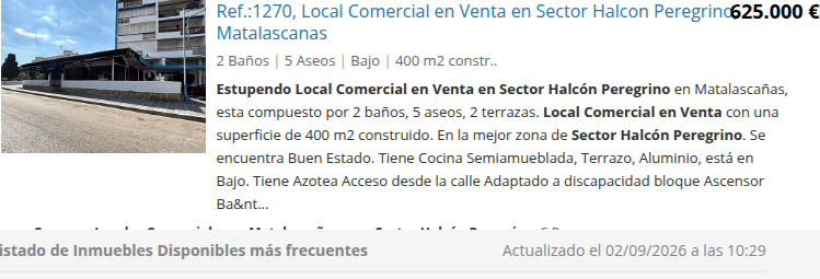 Local comercial a pie de calle, 400 m²