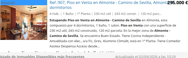 Large Almonte flat, four bedrooms