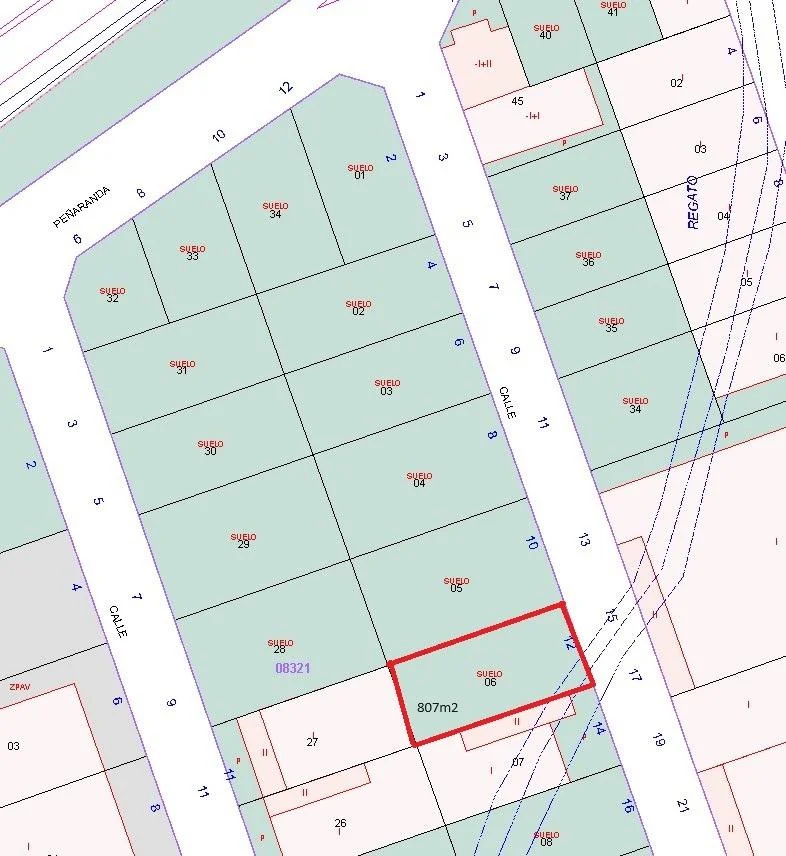 Parcela industrial con 807 m² edificables