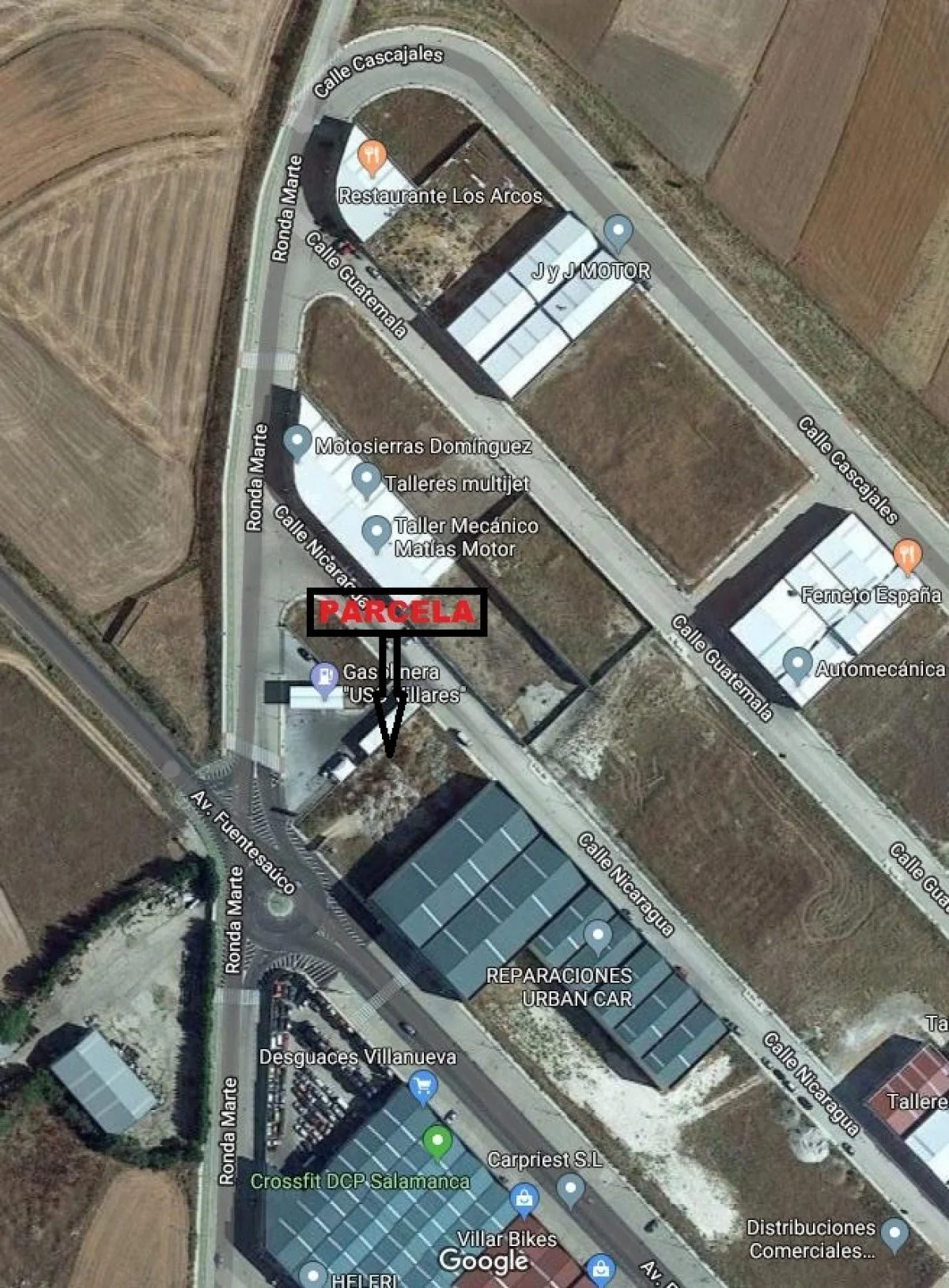 Parcela industrial, 2.600 m² edificables