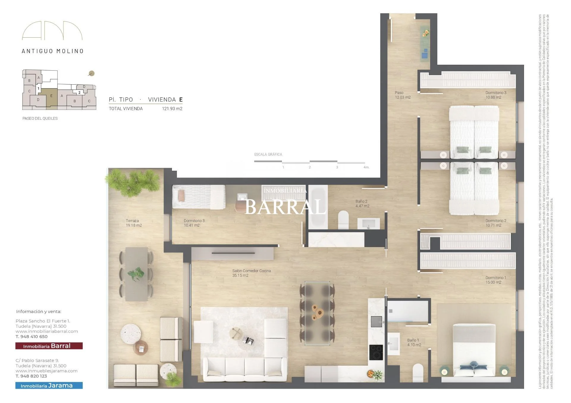 New four-bedroom flat by Queiles