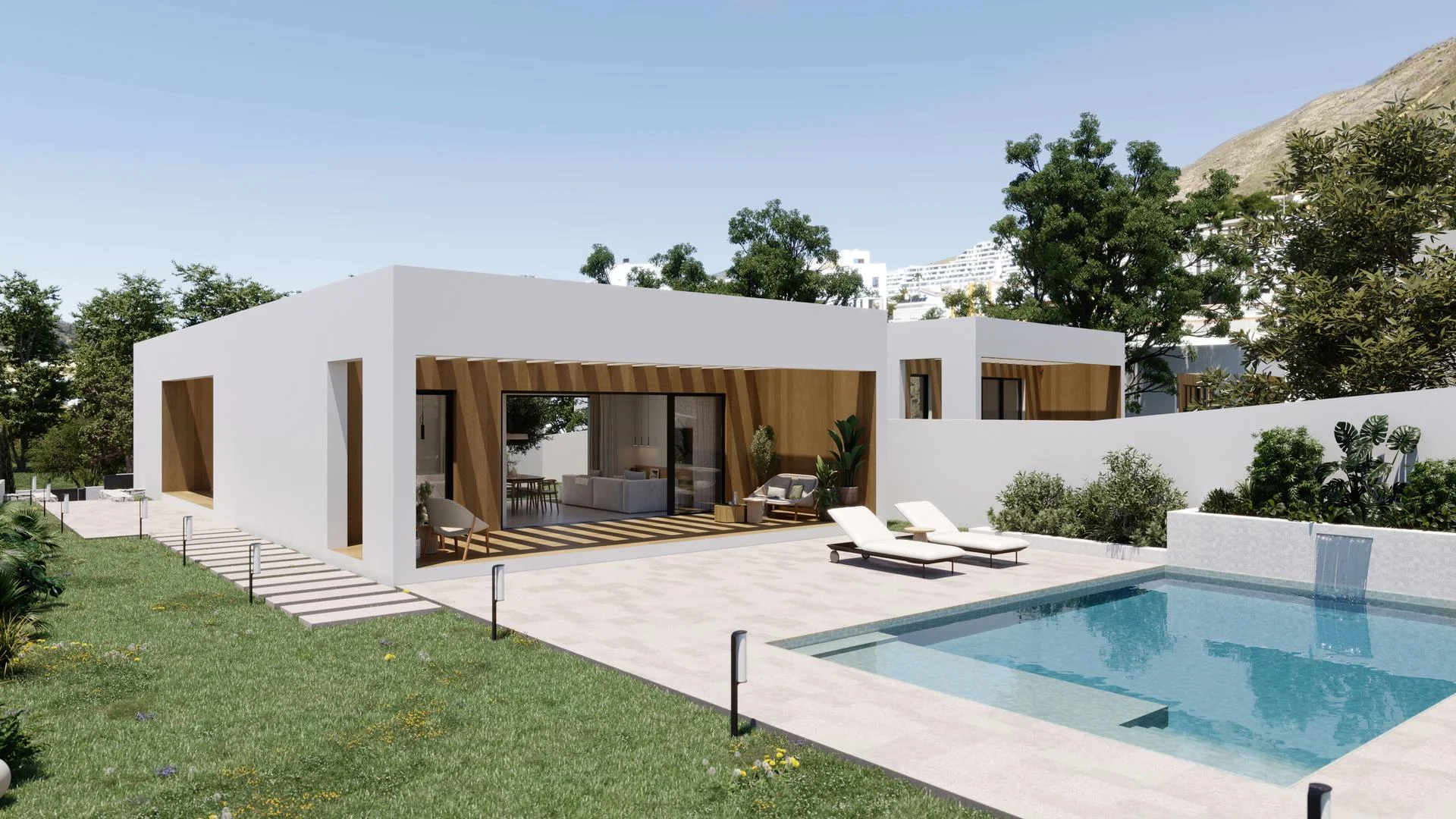 Villa nueva en Finestrat con piscina privada
