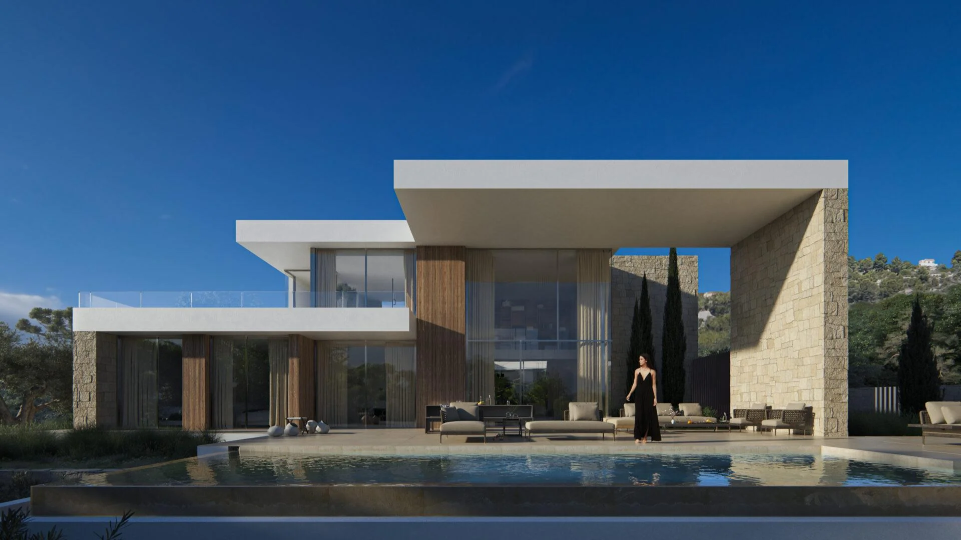 New 4-bedroom villa with private pool
