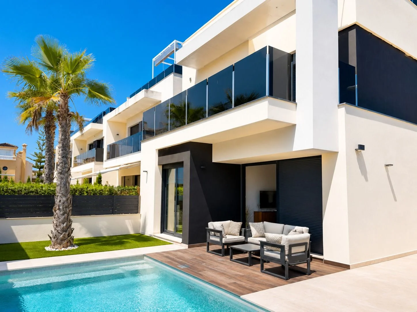 Private-pool villa with sea views