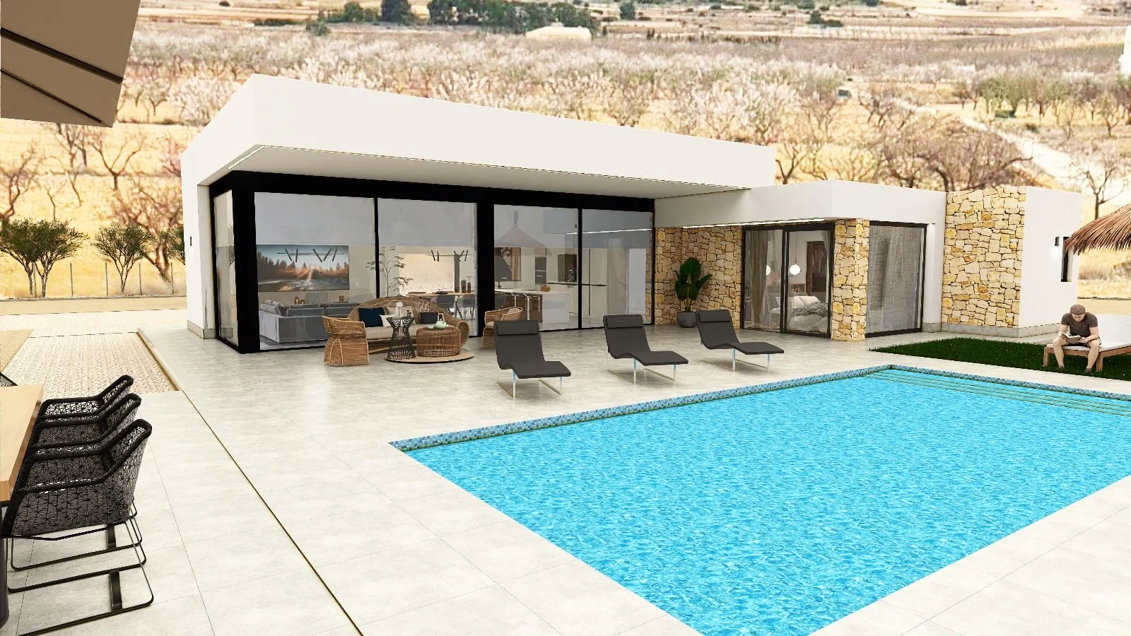 New villa in Pinoso, 3 bedrooms