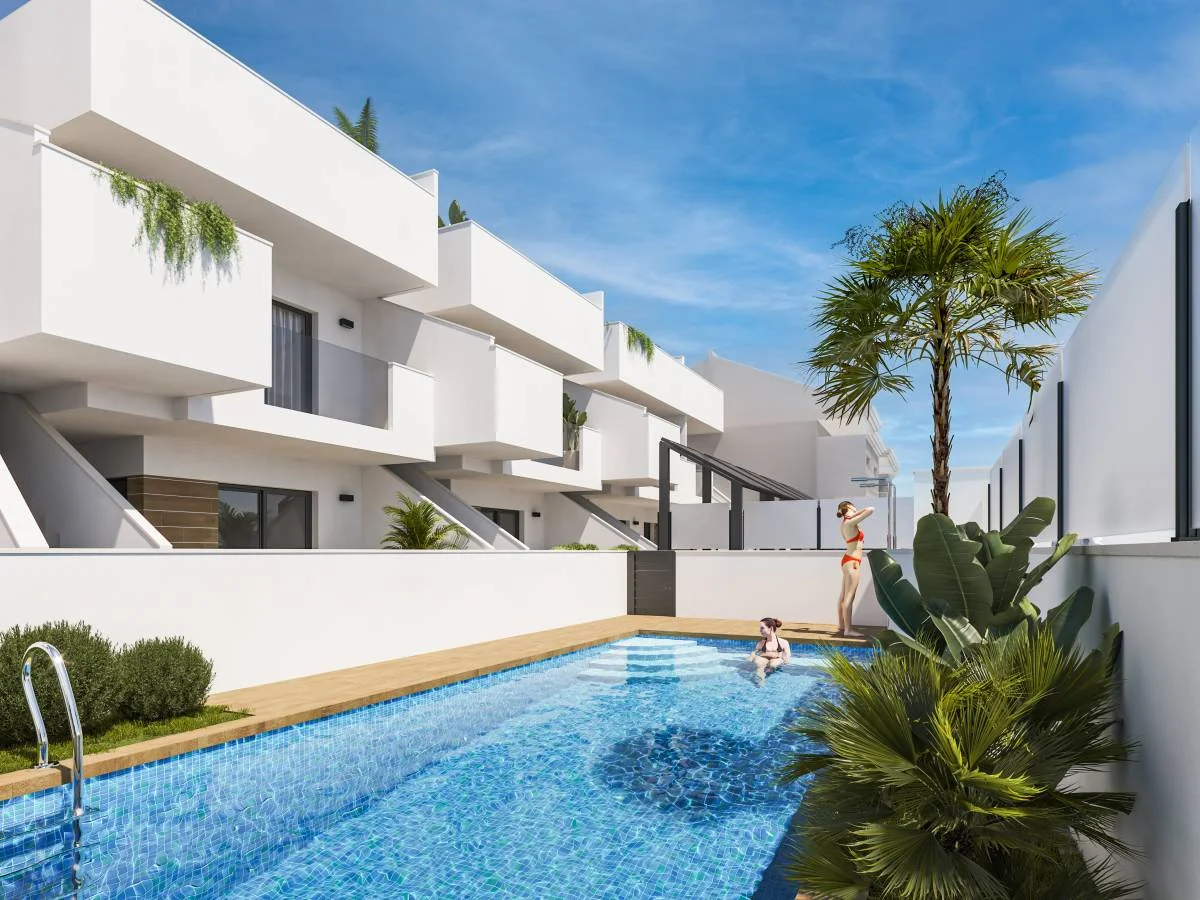 Apartamento de un dormitorio con piscina en San Pedro