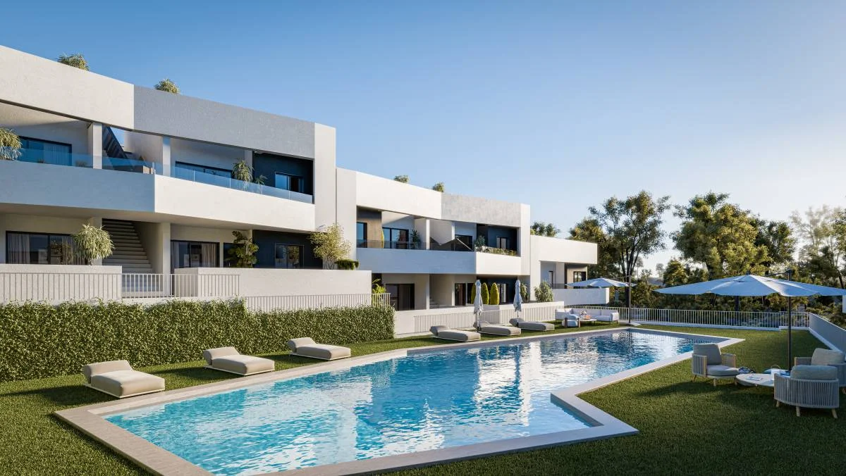 Ground-floor apartment with communal pools