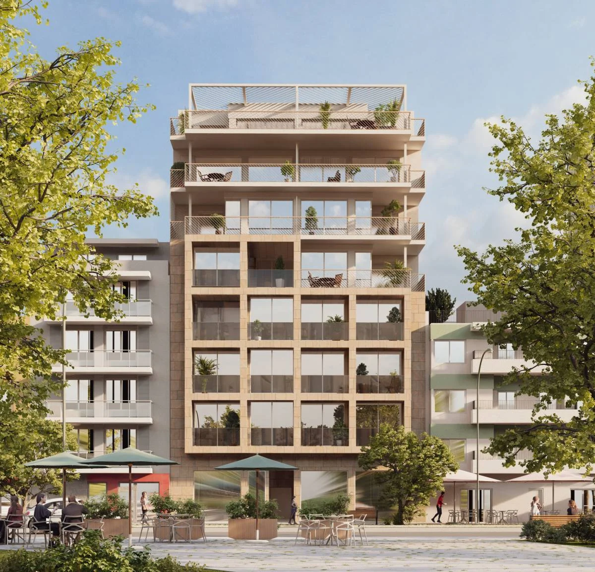 Central beachside apartment, one bedroom